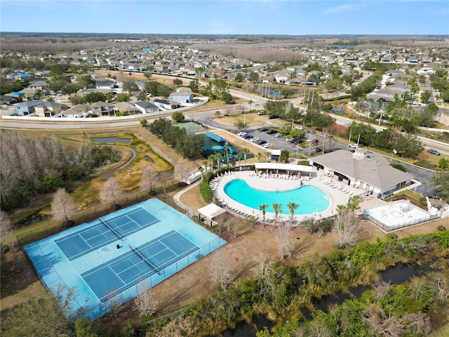 birds eye view of property