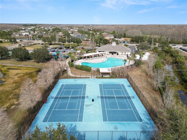 birds eye view of property