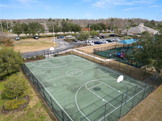 view of sport court