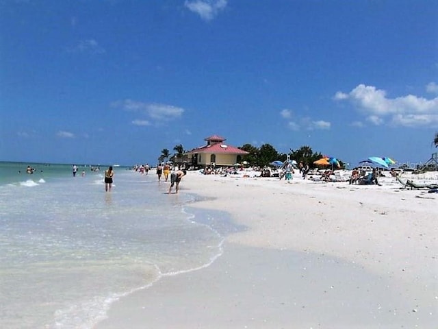 water view with a view of the beach