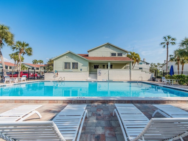 view of pool with a patio