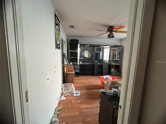 interior space featuring hardwood / wood-style floors