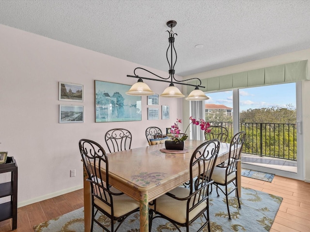 134 Mariner Dr Unit 134, Tarpon Springs, FL 34689 - dining room featuring wood-type flooring and a textured ceiling