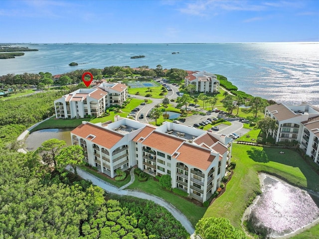 134 Mariner Dr Unit 134, Tarpon Springs, FL 34689 - drone / aerial view featuring a water view