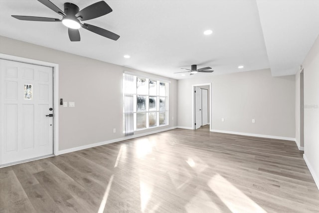 interior space featuring hardwood / wood-style floors