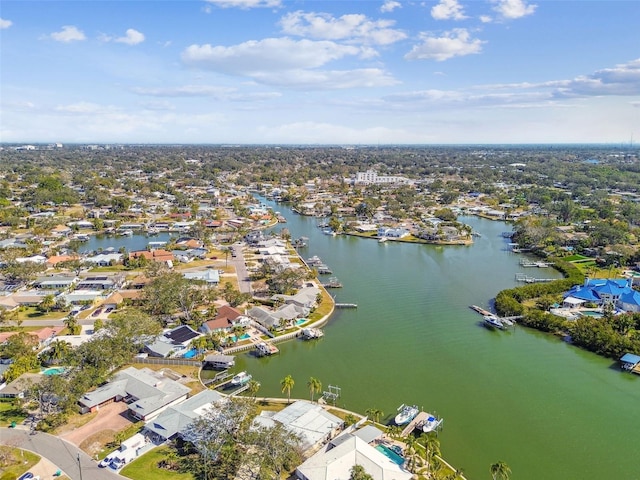 1897 Clearwater Harbor Dr, Largo, FL 33770 - aerial view featuring a residential view and a water view