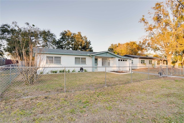 exterior space with a yard