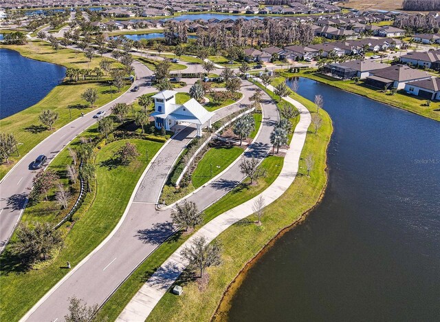 4748 Ballast Crest Cv, Land O Lakes, FL 34638 - aerial view of property's location featuring nearby suburban area and a large body of water