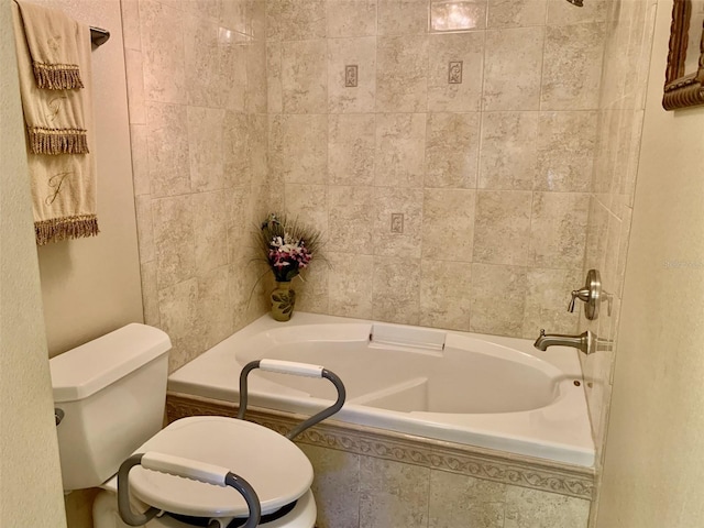 full bathroom with shower / bathtub combination and toilet