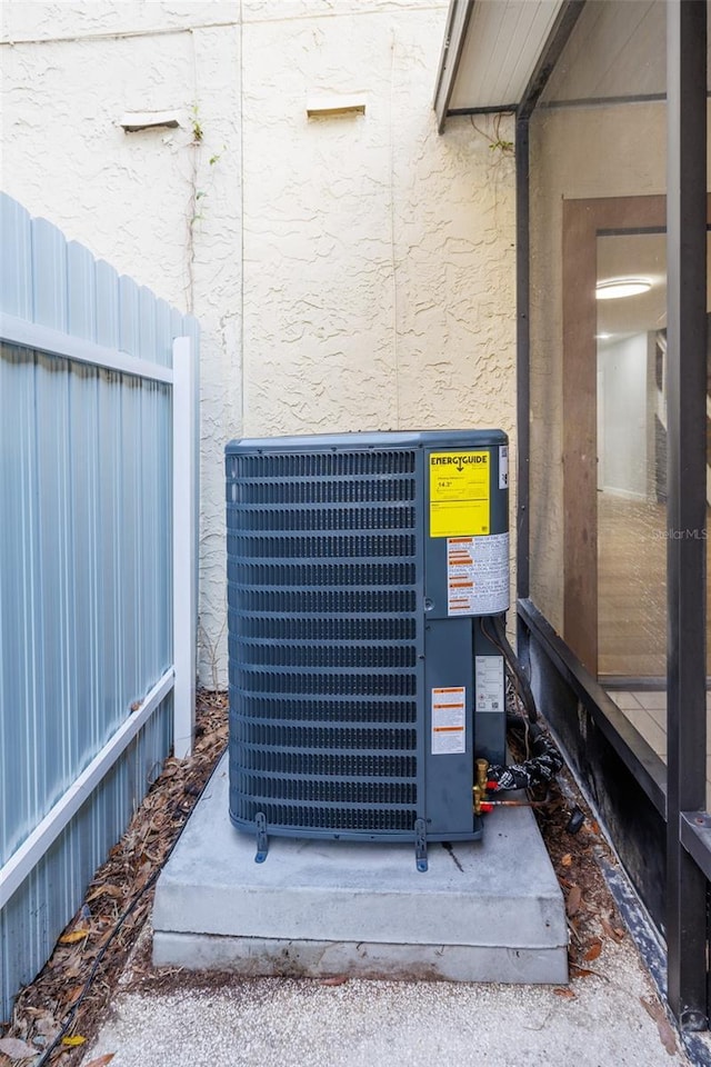 exterior details featuring central air condition unit