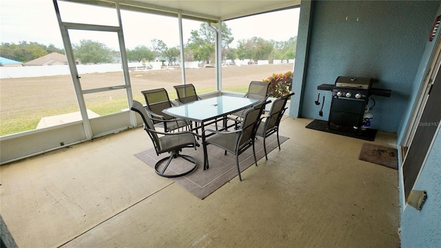 view of sunroom / solarium