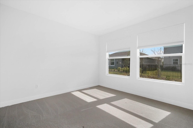 view of carpeted empty room