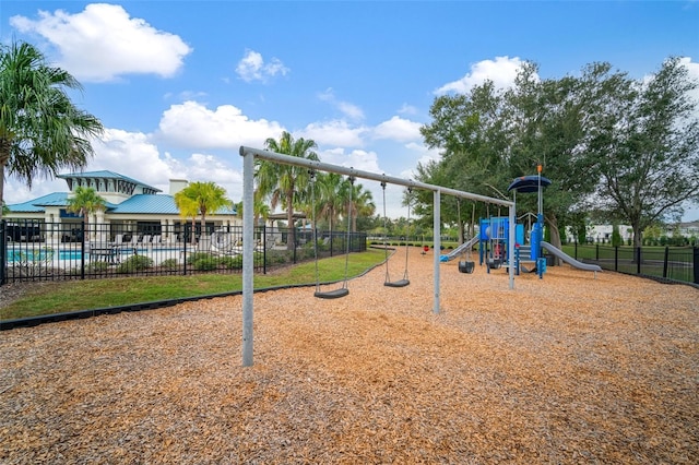 view of jungle gym