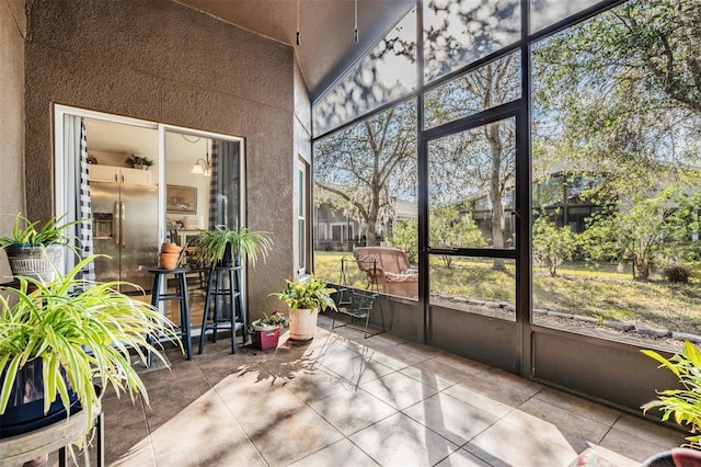 view of sunroom / solarium