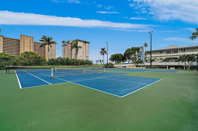 view of tennis court