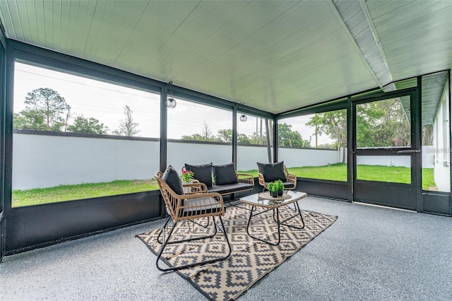 view of sunroom / solarium