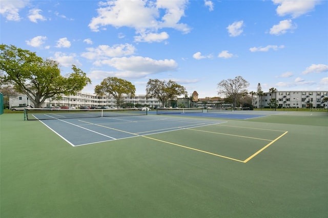 view of tennis court