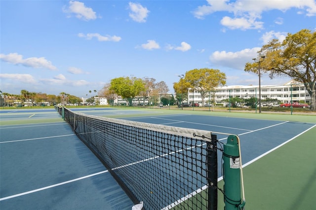 view of tennis court