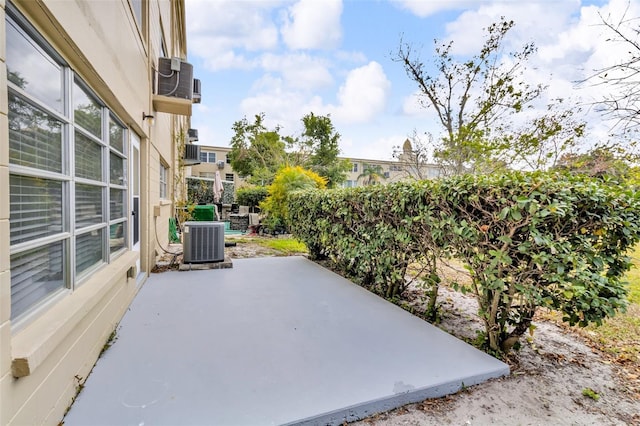 view of patio featuring cooling unit