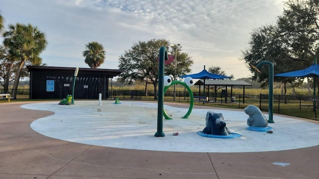 view of home's community with a playground