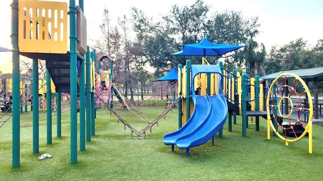 view of jungle gym