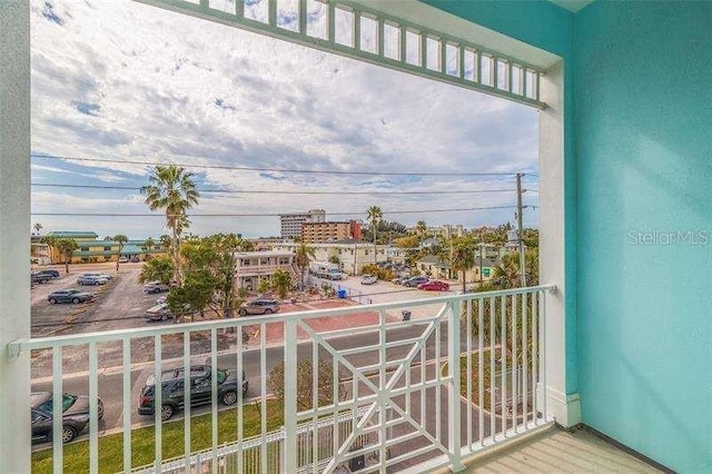 view of balcony