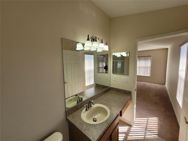 bathroom featuring vanity