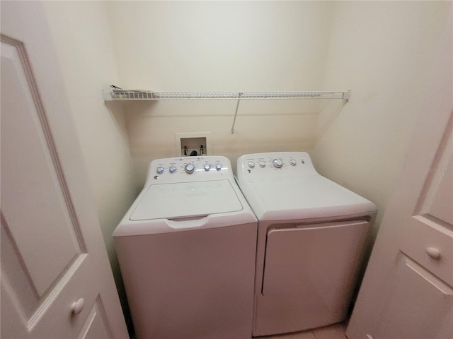 laundry room featuring washer and dryer