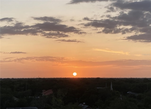 view of nature at dusk