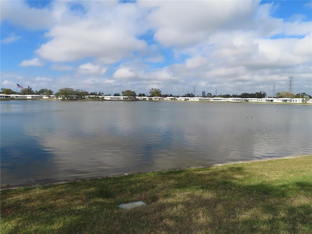 view of water feature