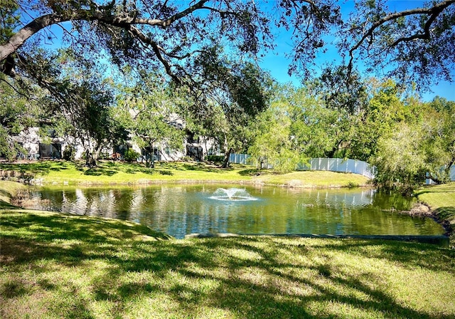 view of water feature