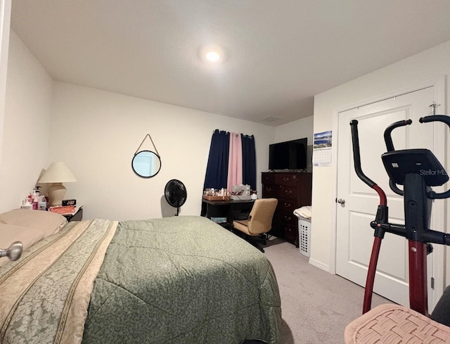 bedroom with carpet flooring