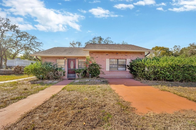 view of ranch-style house