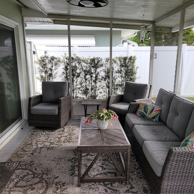 sunroom featuring plenty of natural light