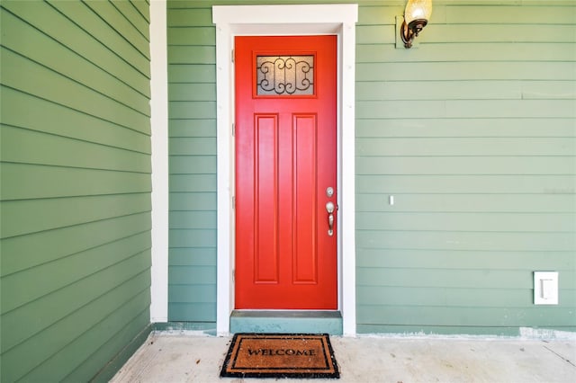 view of entrance to property