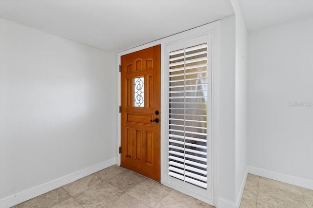 view of entrance foyer