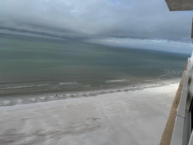 property view of water with a view of the beach