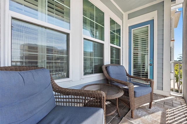 balcony with a porch