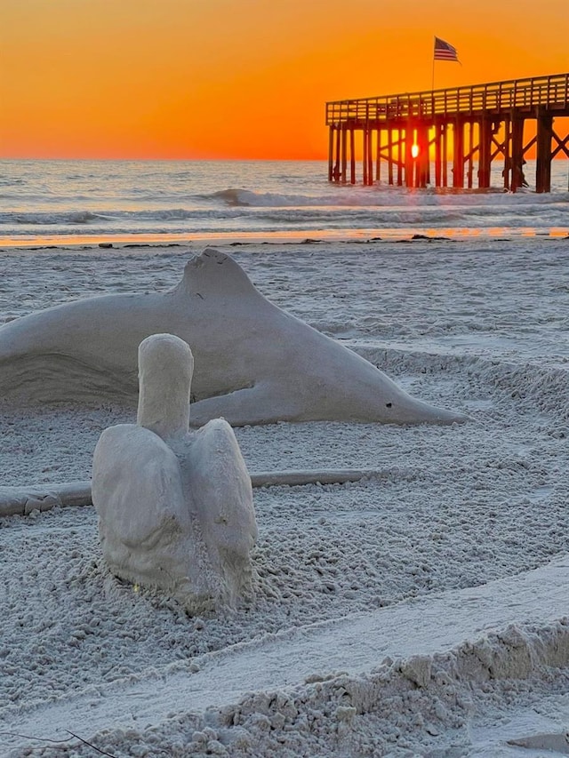 water view with a beach view