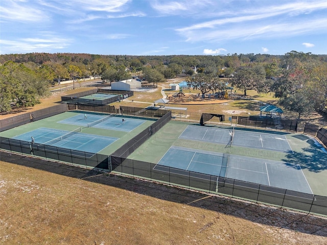 view of tennis court