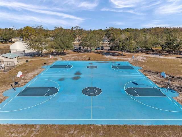 view of sport court