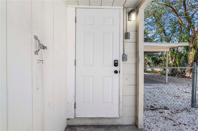 view of property entrance