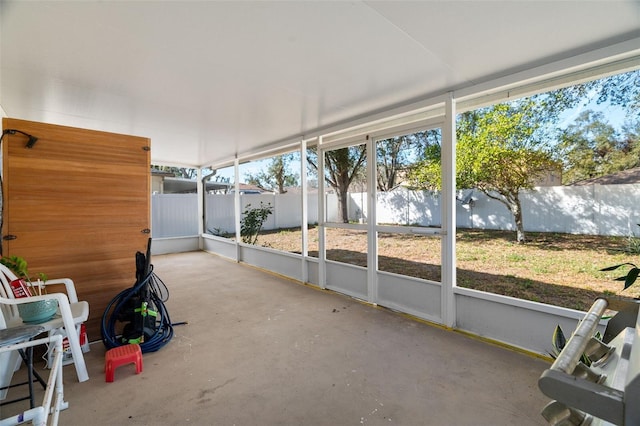 view of sunroom / solarium