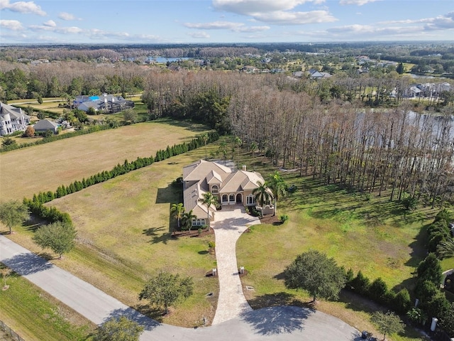 drone / aerial view featuring a rural view