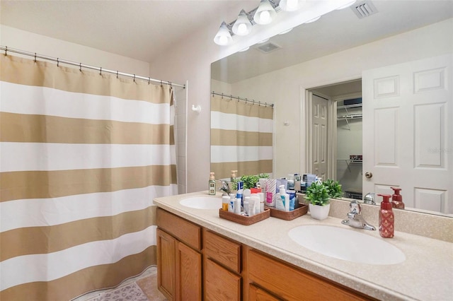 bathroom featuring vanity