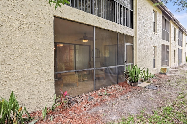 exterior space featuring a balcony