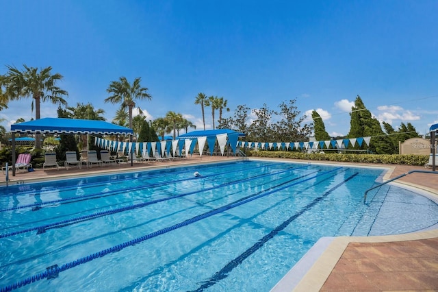 view of pool