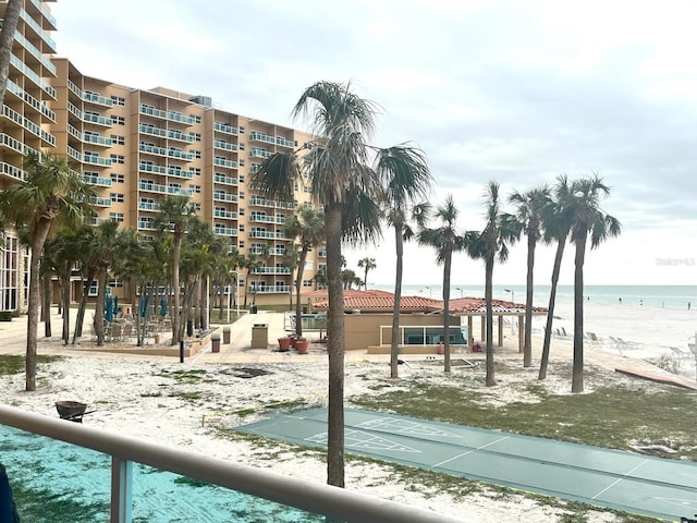 view of water feature