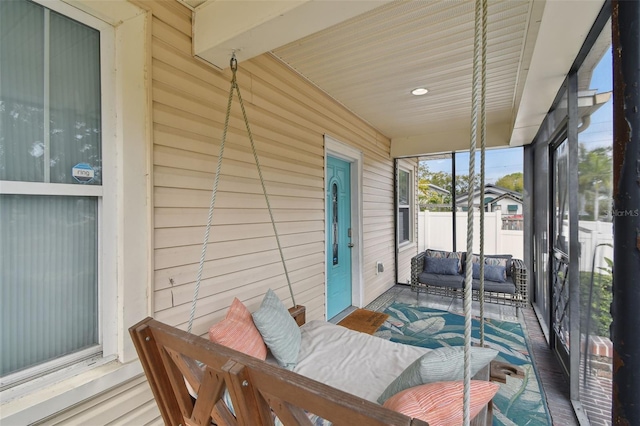 view of sunroom / solarium