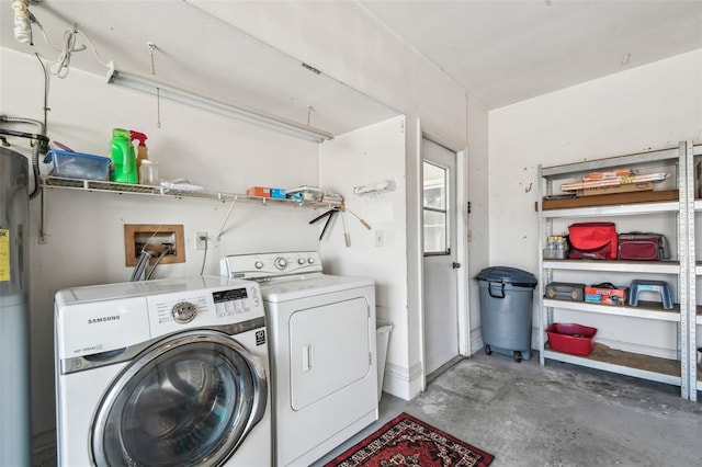 laundry room featuring laundry area and independent washer and dryer